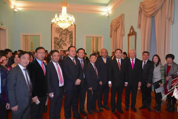 驻葡使馆举行华侨华人春节招待会