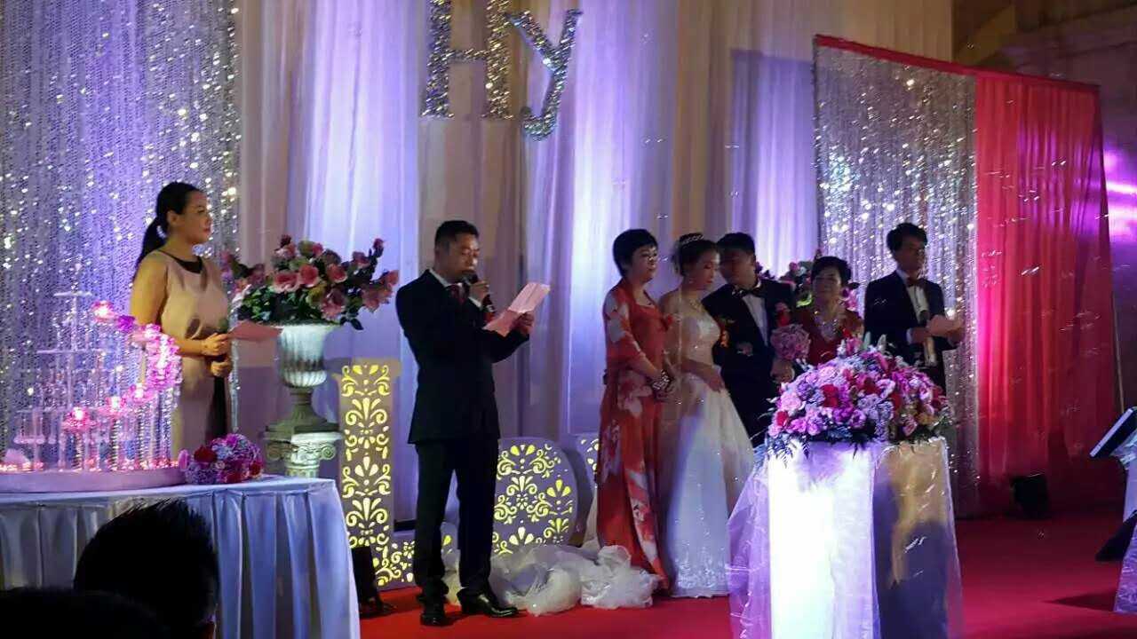 黄永杰在儿子婚礼上致辞